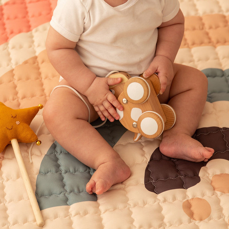 Baby play mat round - Noa Rainbow Multicolor