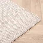 Wool Rug - Brilliant Cream/White
