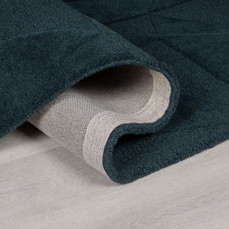 Modern floor rug - Mozo Shard Petrol