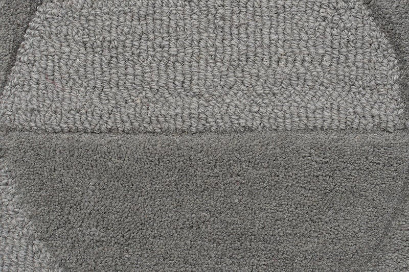 Round modern floor rug - Mozo Gigi Gray