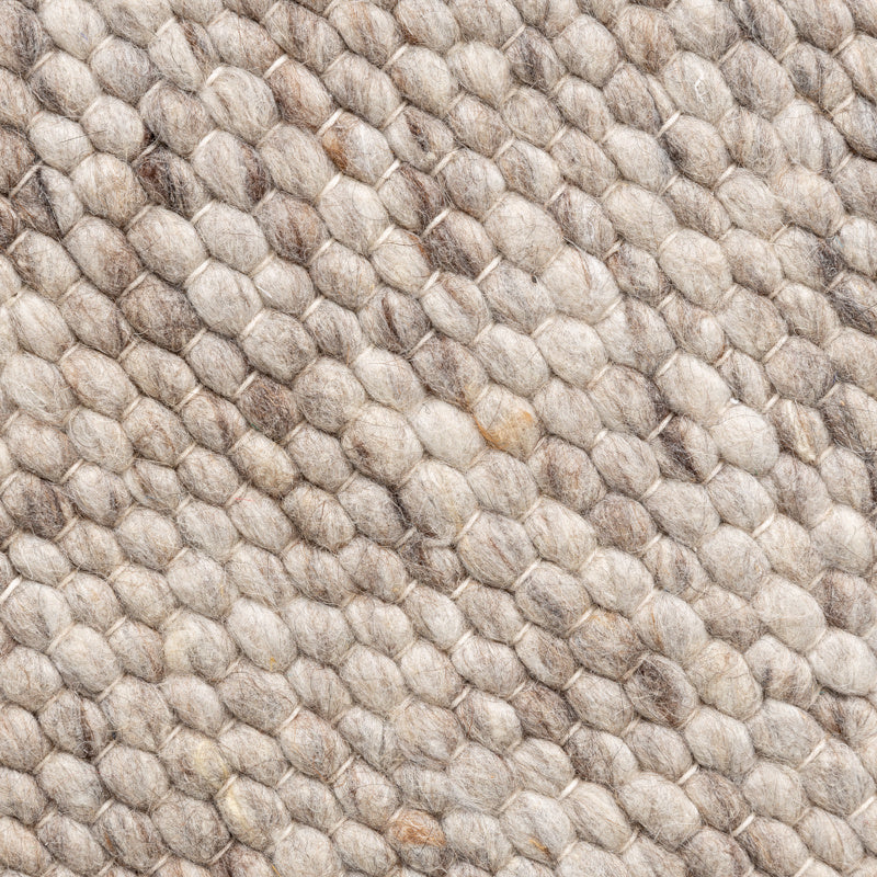 Round Wool Rug - Feline Brown/Blended