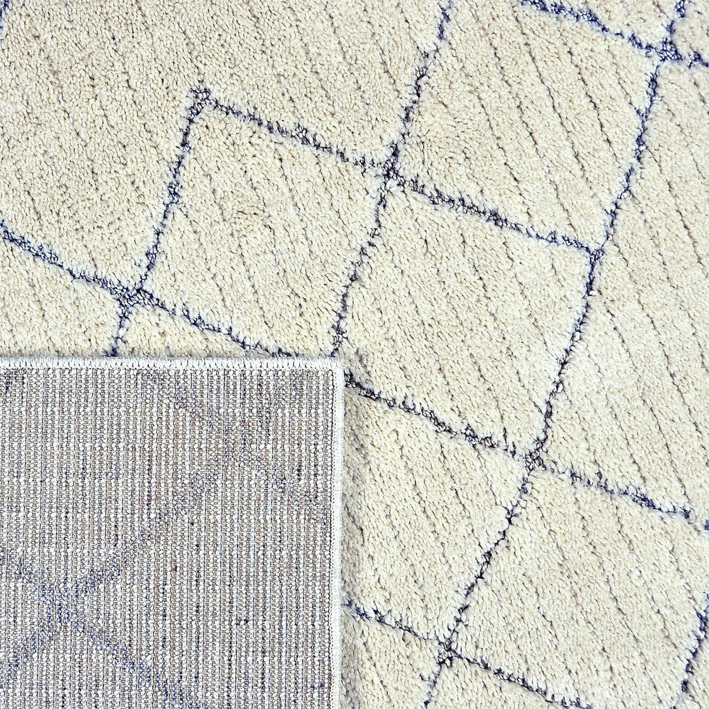 Soft floor rug - Oceane Tiles Cream