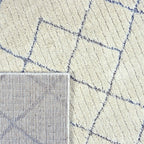 Soft floor rug - Oceane Tiles Cream