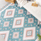 Bohemian Outdoor Rug - Vedra Aztec Blue