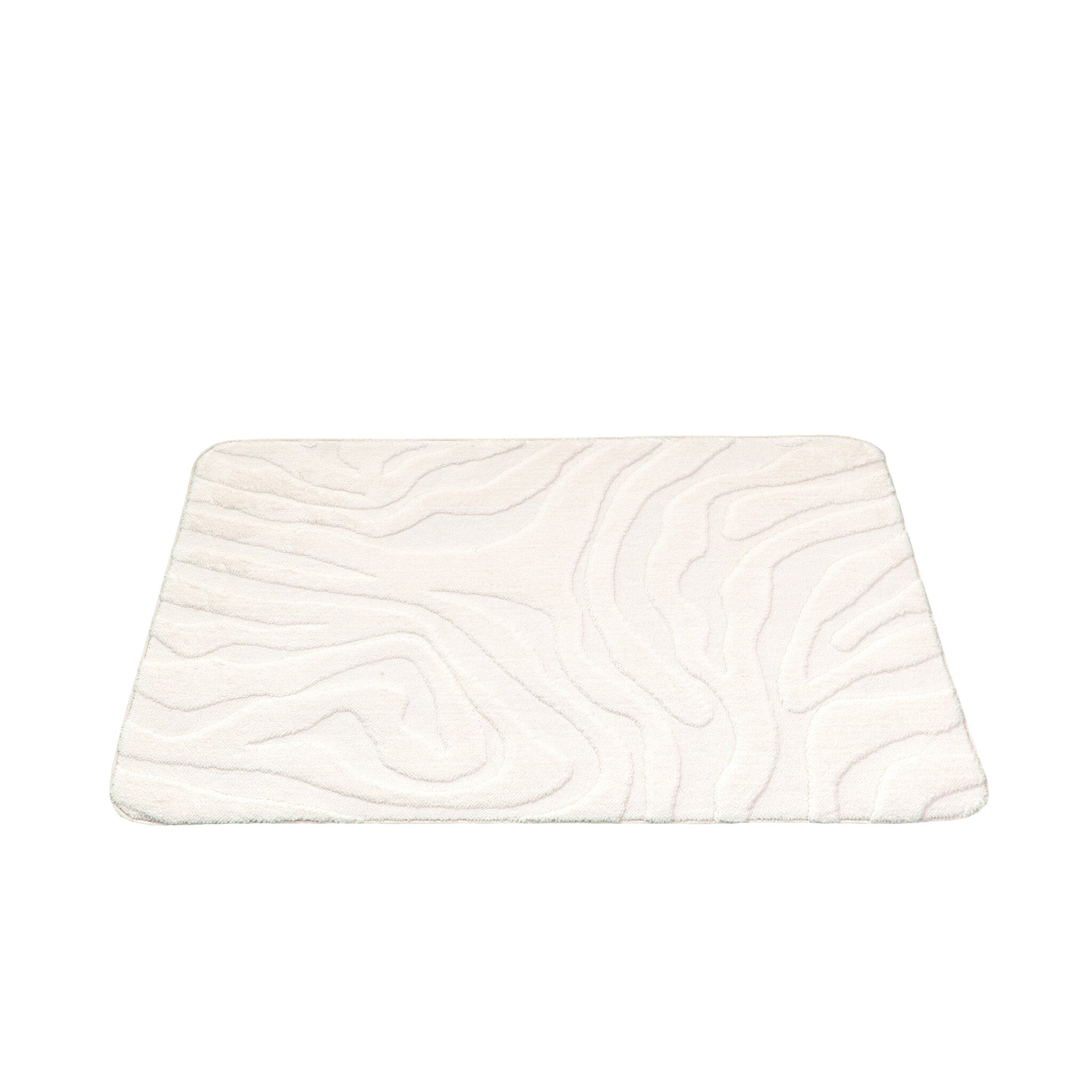 Bathroom Rug - Cassie Zebra White