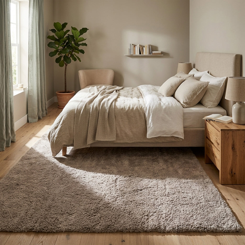 Washable High Pile Rug - Ziggy Beige