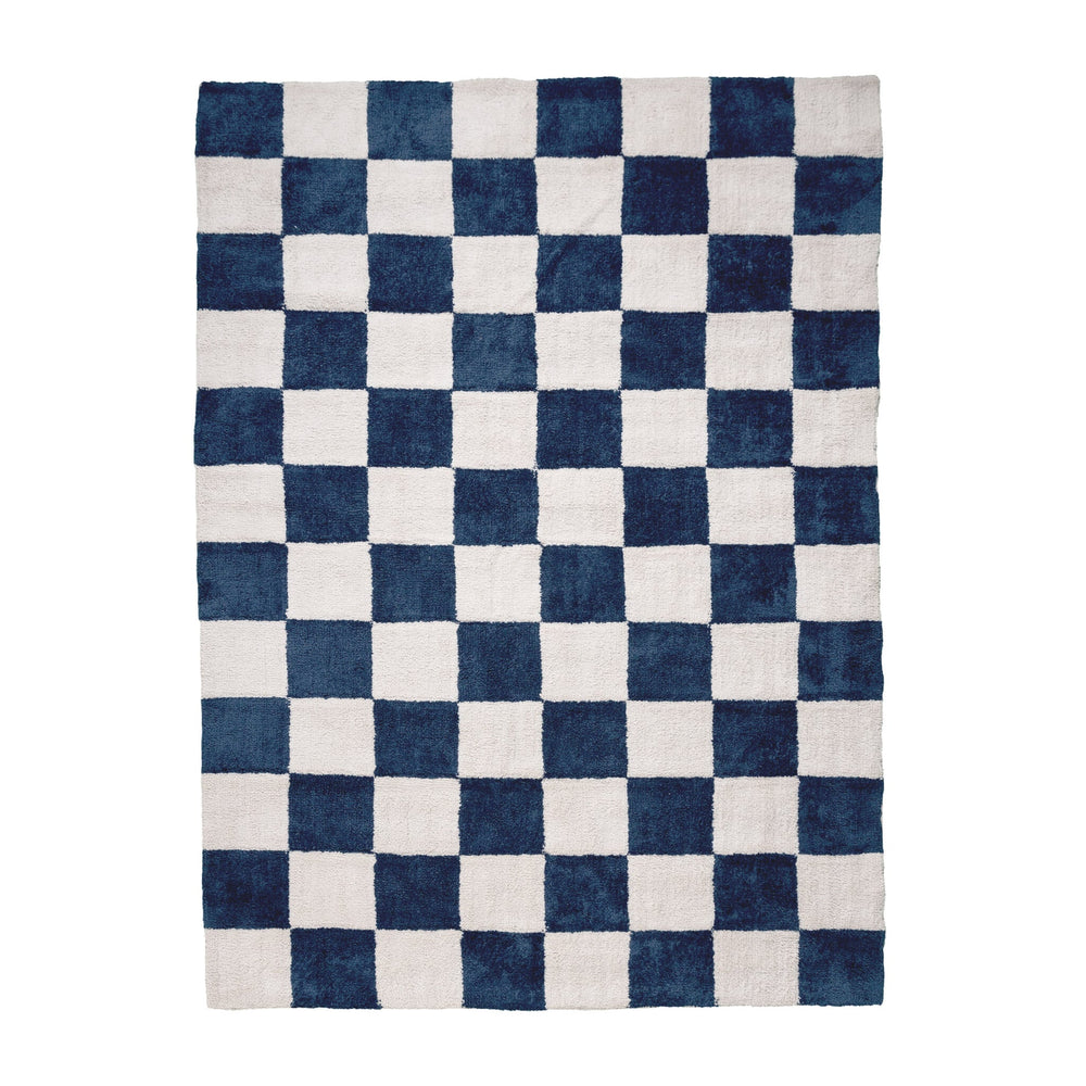 Checkerboard Rug - Blox Blue