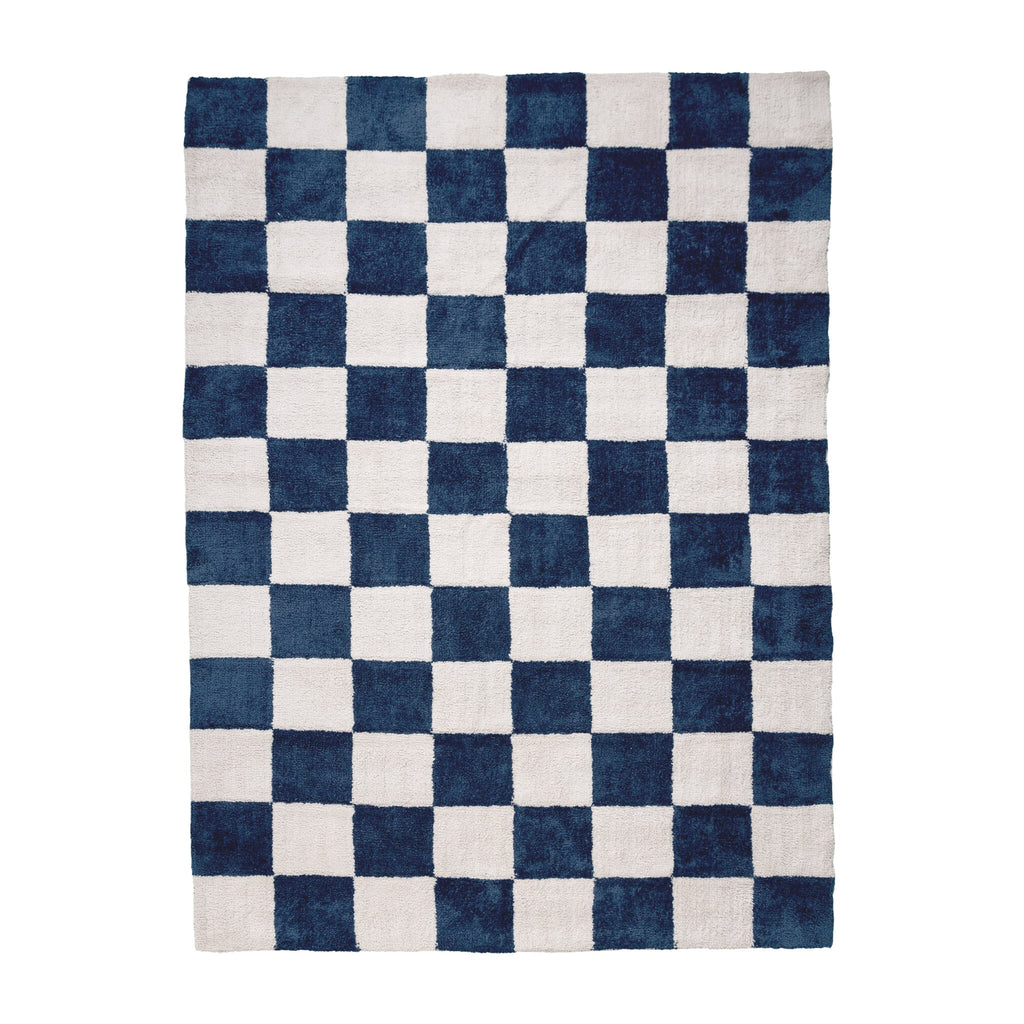 Checkerboard Rug - Blox Blue