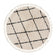 Round High Pile Rug - Grand Lines Weave Cream/Black