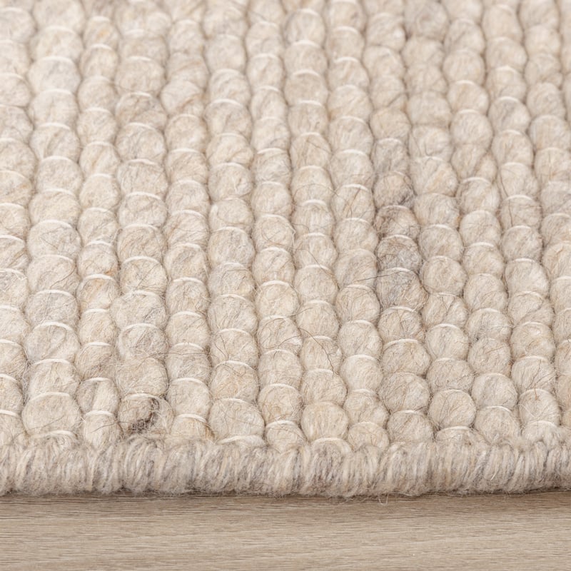 Wool Irregular Rug - Feline White/Blended
