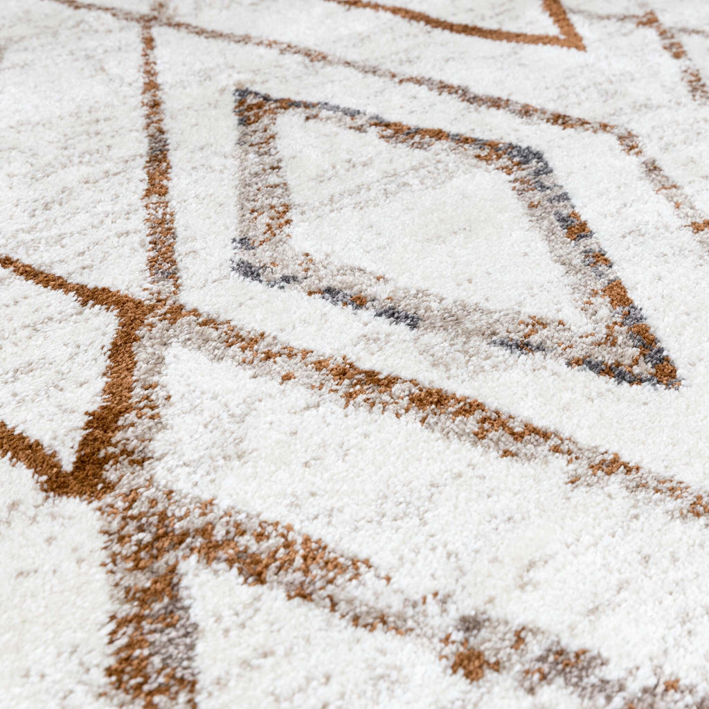 Round Berber Rug - Blend Diamond Terra