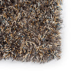Shaggy floor rug custom size - New Paulo Taupe 270