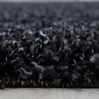 Round high-pile floor rug - Sade Anthracite
