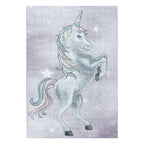 Children's floor rug Unicorn - Fleurtje Purple