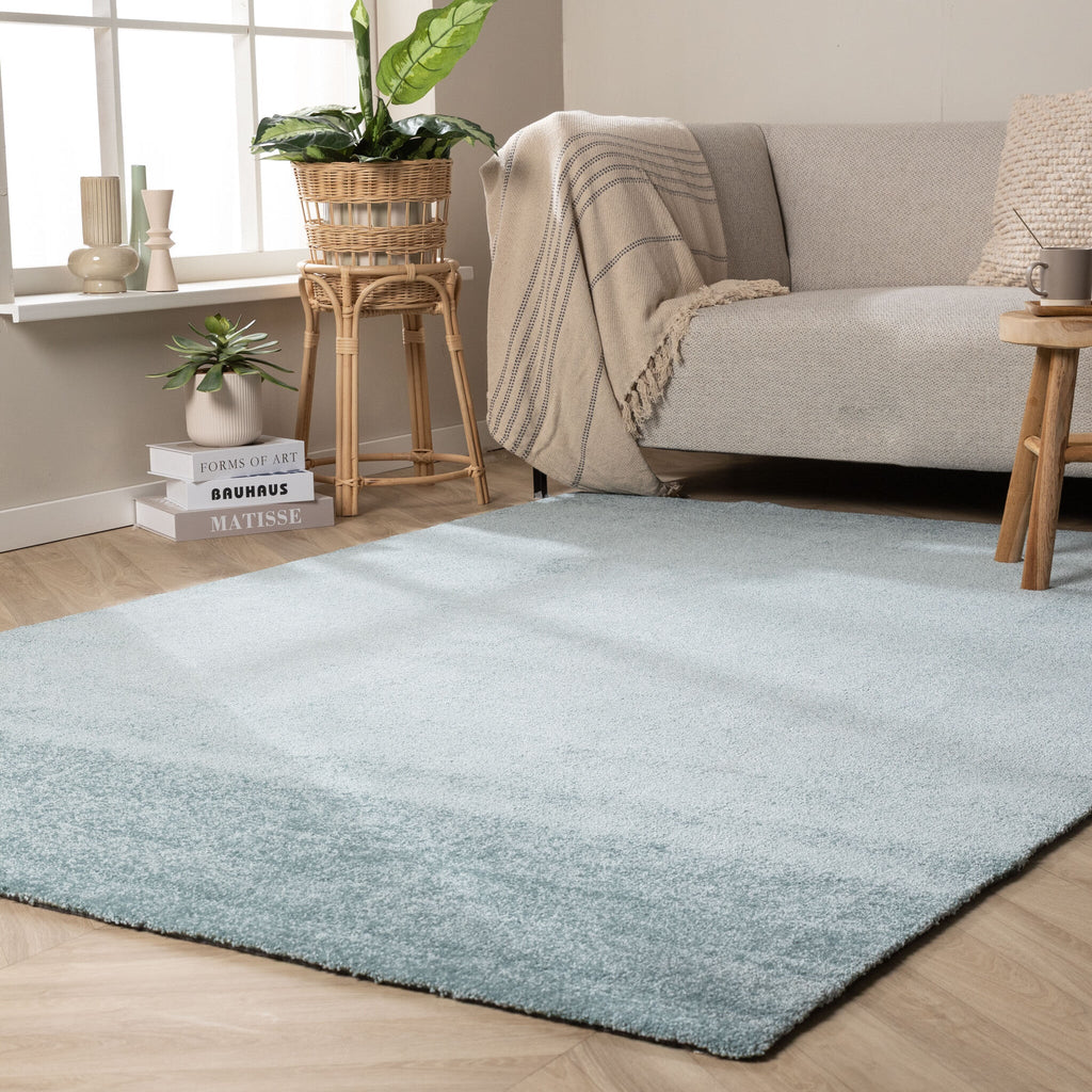 Washable Rug - Clean Light Blue