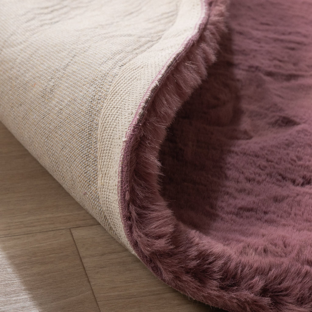 Round High Pile Rug - Comfy Supreme Dark Pink