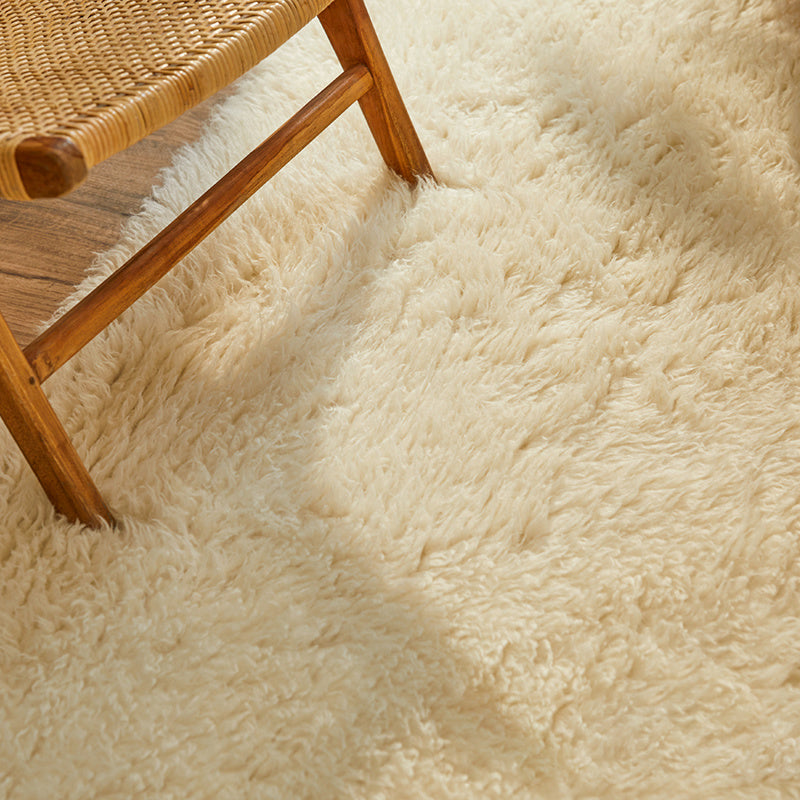 Wool floor rug - Merano White 011