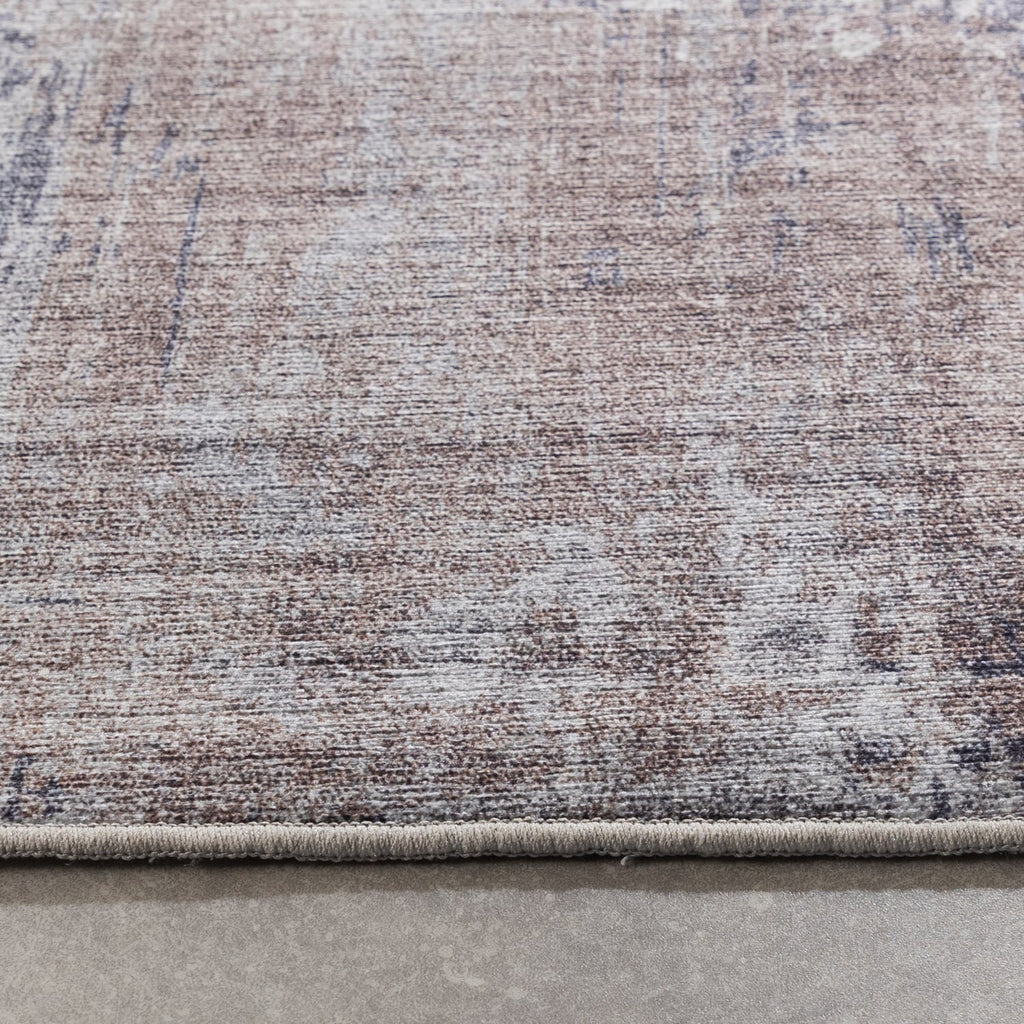 Washable Runner - Domingo Grunge Taupe/Cream