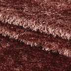 High-pile floor rug - Blushy Terra/Brown