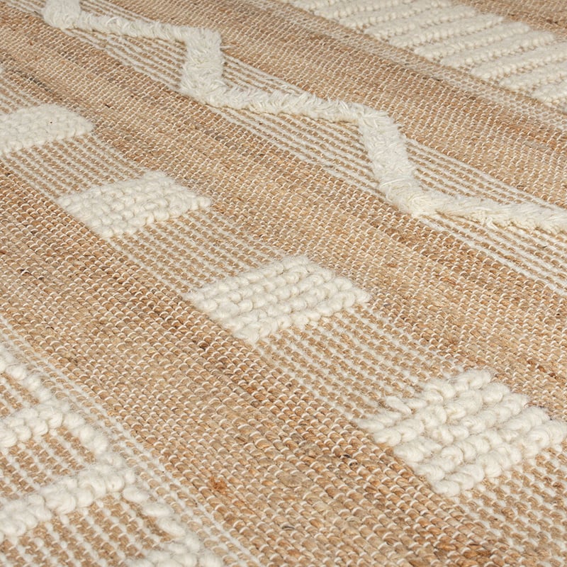 Jute runner - Jubio Medina Natural/Cream