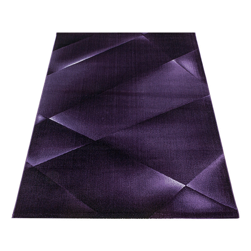 Modern floor rug - Streaky Design Purple