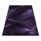Modern floor rug - Streaky Design Purple