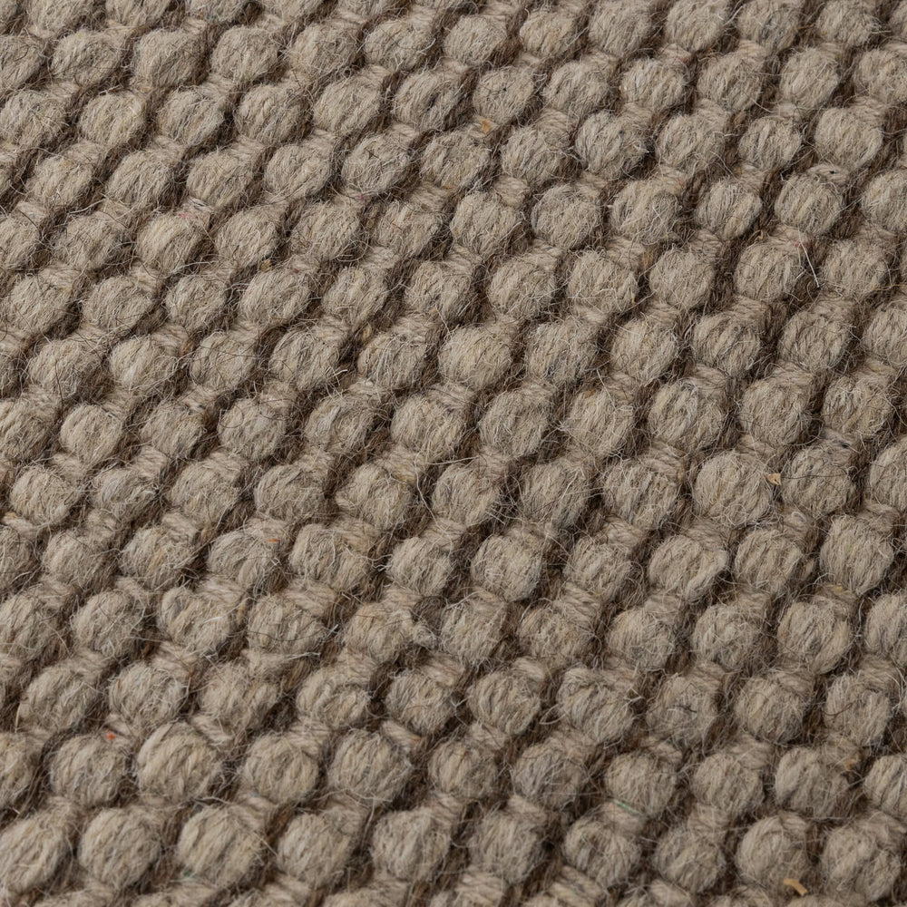 Round Wool Rug - Bliss Beige/Brown