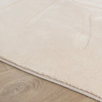 Washable children's rug - Coco Leaf Beige