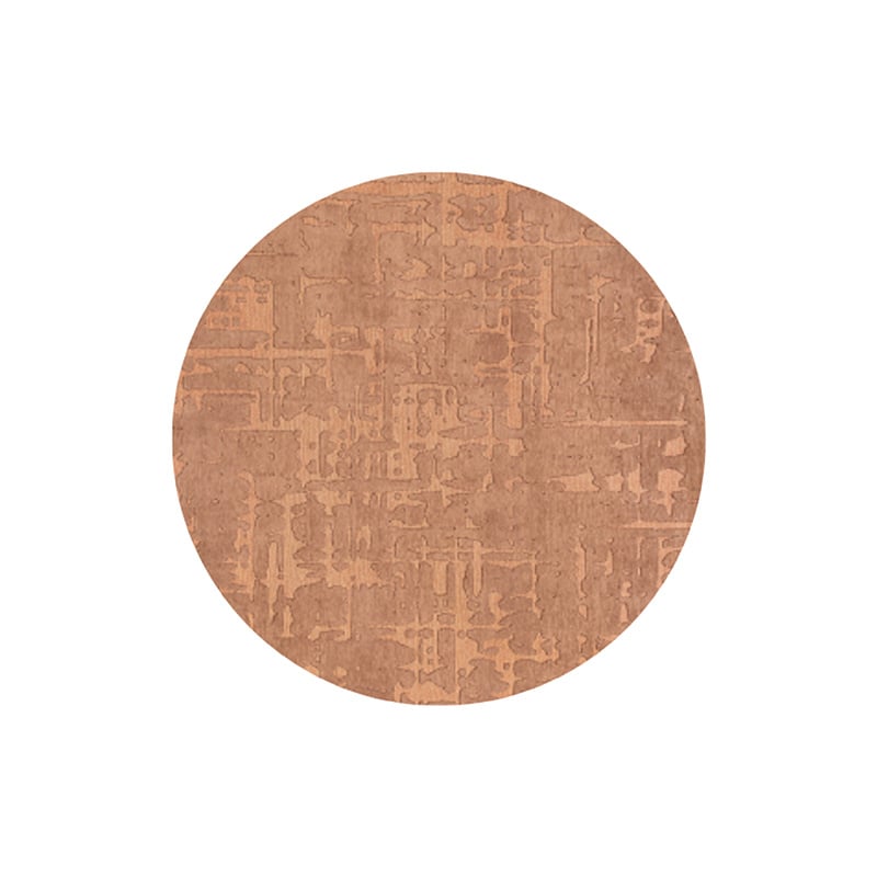 Round modern floor rug - Structures Baobab 9199