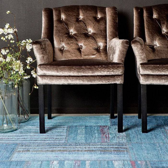 Rug Patchwork - Moods Blue/Multicolour No.14