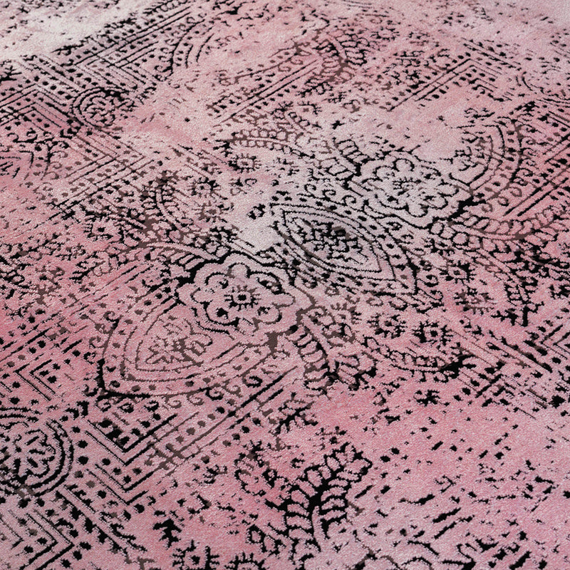 Abstract floor rug - Elitha Pink