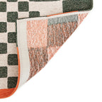 Retro floor rug - Chess Deep Green 9339