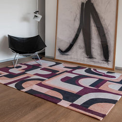 Modern floor rug - Nuance 9209 Pink