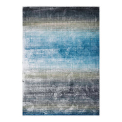 Viscose floor rug - Rachelle Blue/Green