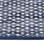 Double-sided wool rug - Toulon Blue/White