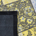 Patchwork Floor Rug - Delany Grey/Yellow