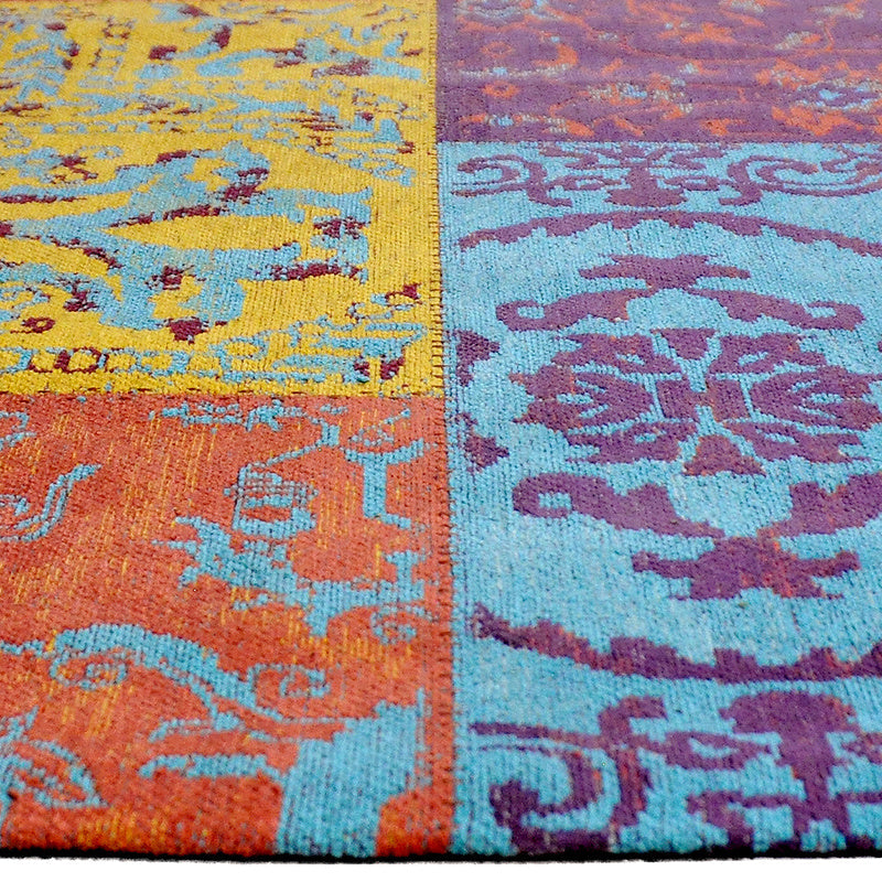 Patchwork floor rug - Delany Multicolor