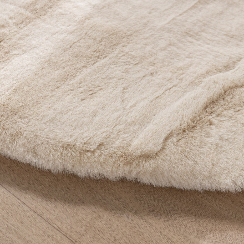 Oval High Pile Rug - Comfy Supreme Cream