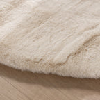 Oval High Pile Rug - Comfy Supreme Cream