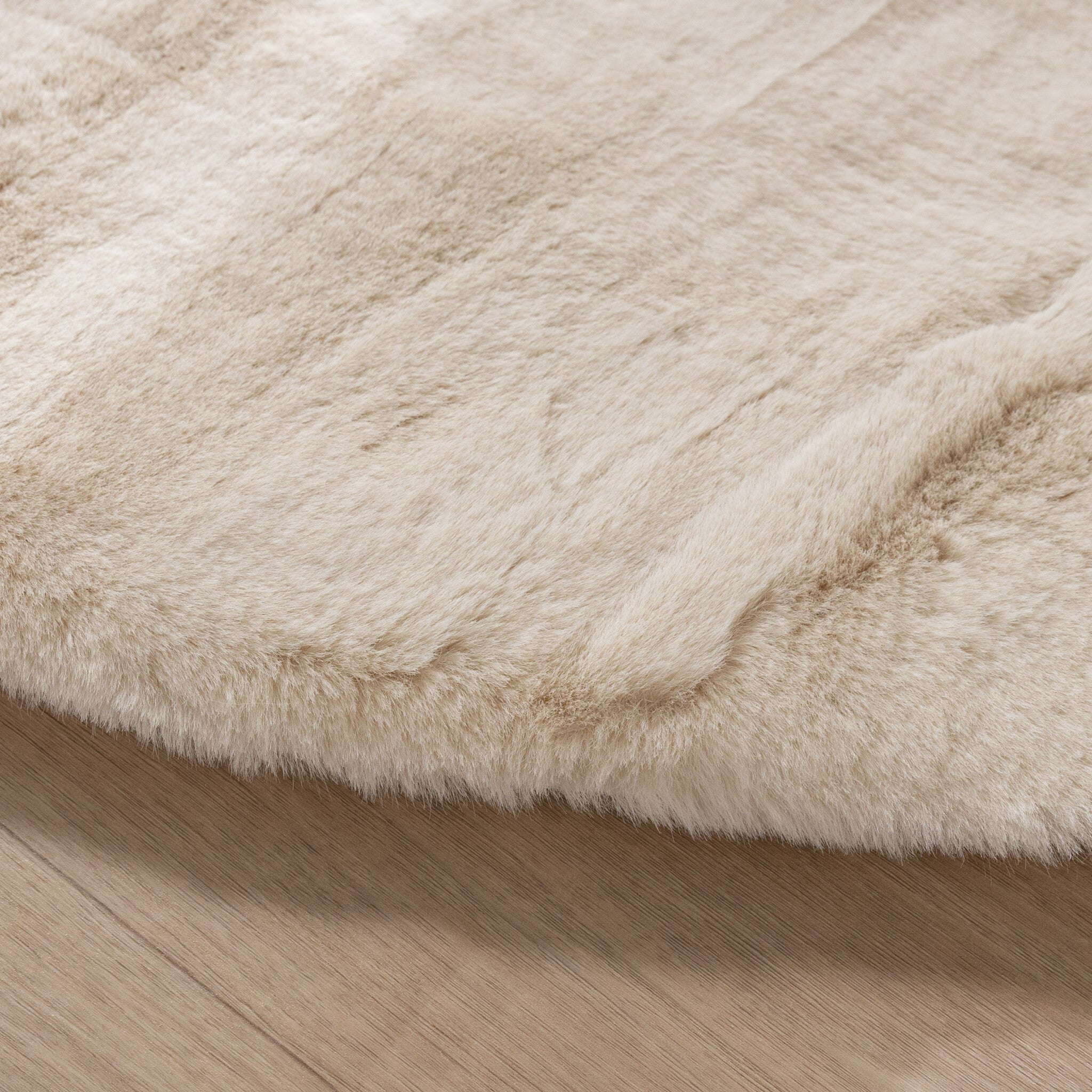 Oval High Pile Rug - Comfy Supreme Cream