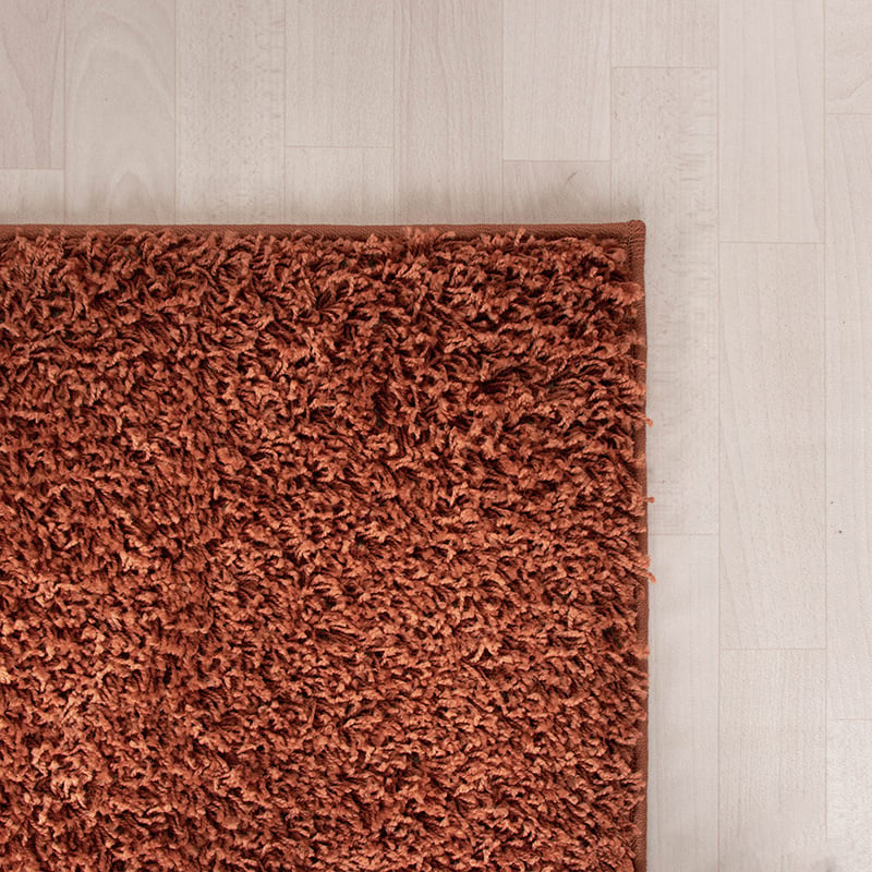 High Pile Rug - Solid Terracotta