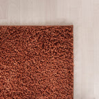 High Pile Rug - Solid Terracotta