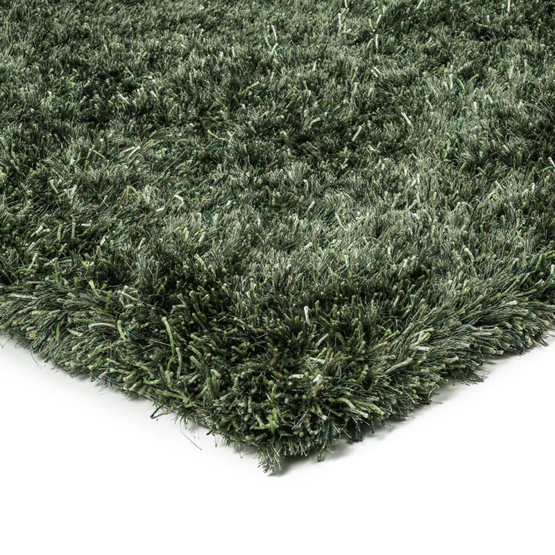 Shaggy floor rug made to measure - New Paulo Dark Green 442