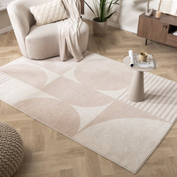 Japandi Rug - Aurora Circles Beige