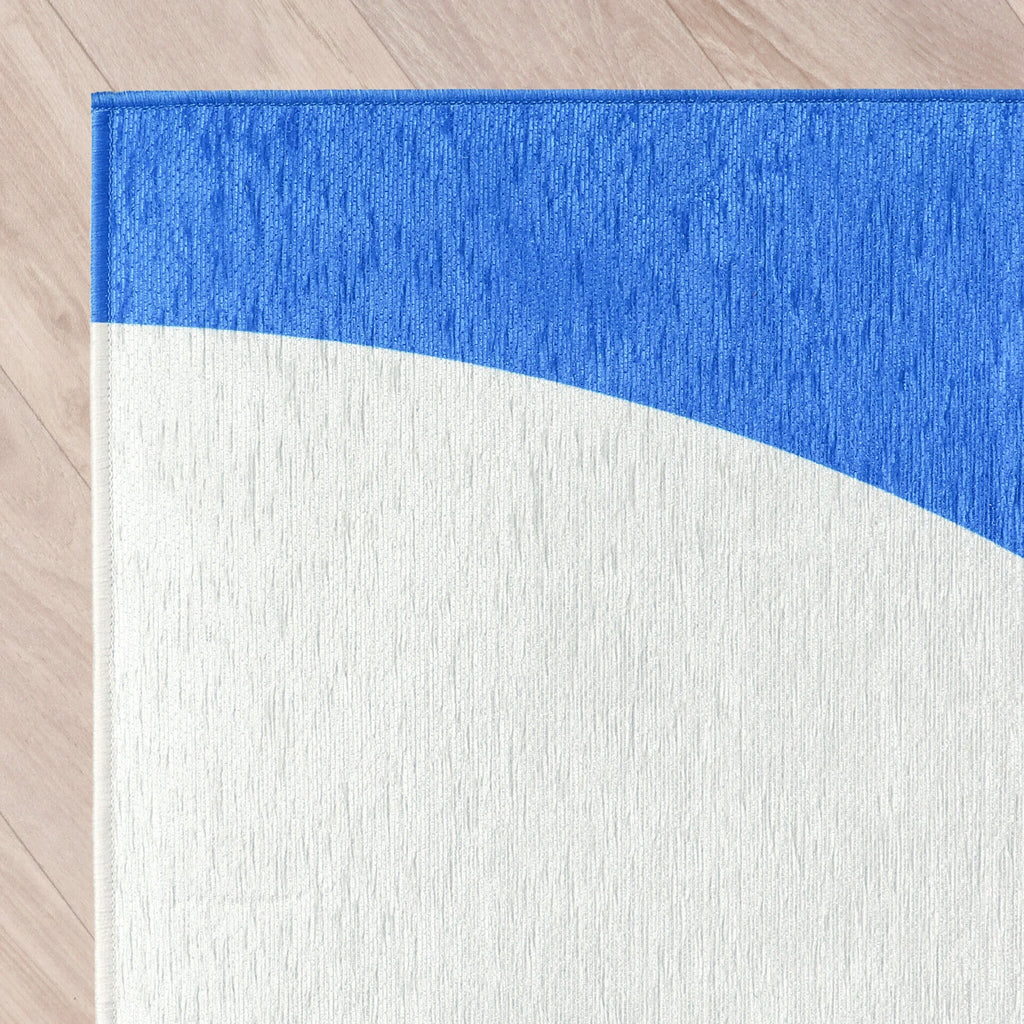 Geometric Rug – Swing Shapes Blue