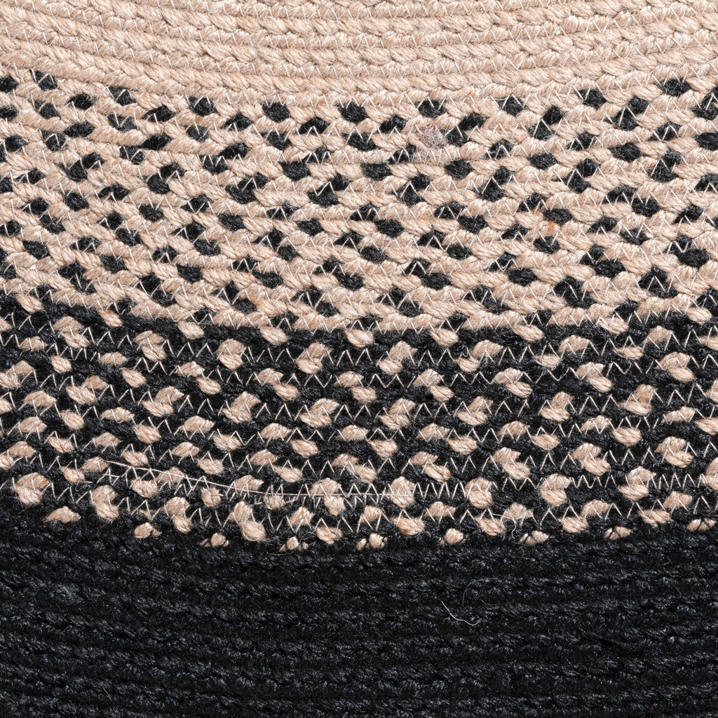 Round Indoor Outdoor Rug - Florence Black