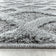 Round Scandinavian Floor Rug - Pitea Tile Grey