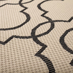 Retro balcony rug - Floreno Milan Beige/Black