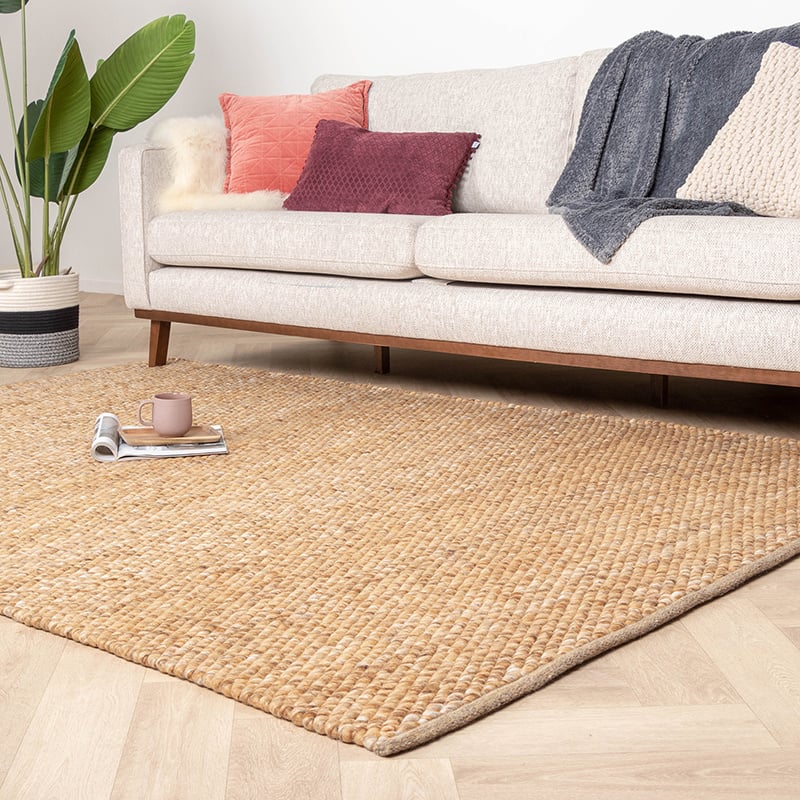 Wool Rug - Brilliant Ochre Yellow