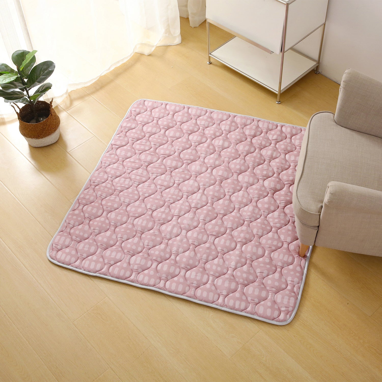 Baby play mat square - Noa Pink